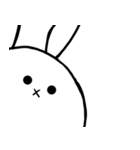 シンプルすぎるうさぎ（個別スタンプ：10）