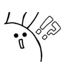 シンプルすぎるうさぎ（個別スタンプ：18）