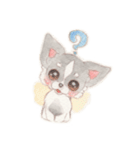 胸きゅん！癒しわんこミルク♪（個別スタンプ：12）