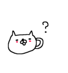 <関西弁>ゆるりとネコたち White cat（個別スタンプ：34）