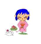 AME NO YUKATA: SUMMER MEMORIES（個別スタンプ：35）