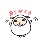 本当は色々思ってるひつじ（個別スタンプ：3）