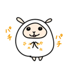 本当は色々思ってるひつじ（個別スタンプ：4）