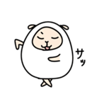 本当は色々思ってるひつじ（個別スタンプ：5）
