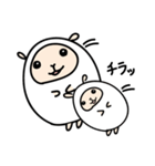本当は色々思ってるひつじ（個別スタンプ：6）