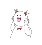 元気な女の子のスタンプ（個別スタンプ：2）