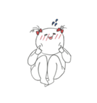 元気な女の子のスタンプ（個別スタンプ：6）