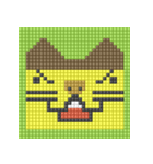 8-bit pixel カステラ猫（個別スタンプ：2）