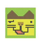 8-bit pixel カステラ猫（個別スタンプ：3）