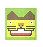 8-bit pixel カステラ猫（個別スタンプ：6）