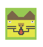 8-bit pixel カステラ猫（個別スタンプ：7）