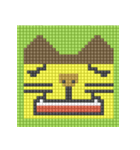 8-bit pixel カステラ猫（個別スタンプ：8）