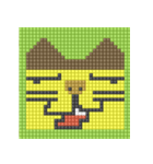 8-bit pixel カステラ猫（個別スタンプ：9）