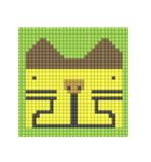 8-bit pixel カステラ猫（個別スタンプ：10）