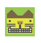 8-bit pixel カステラ猫（個別スタンプ：12）