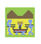 8-bit pixel カステラ猫（個別スタンプ：13）