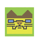 8-bit pixel カステラ猫（個別スタンプ：14）