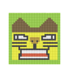 8-bit pixel カステラ猫（個別スタンプ：15）