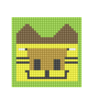 8-bit pixel カステラ猫（個別スタンプ：16）