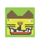 8-bit pixel カステラ猫（個別スタンプ：17）