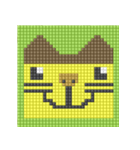 8-bit pixel カステラ猫（個別スタンプ：18）