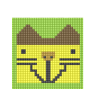 8-bit pixel カステラ猫（個別スタンプ：22）