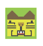 8-bit pixel カステラ猫（個別スタンプ：23）