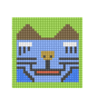 8-bit pixel カステラ猫（個別スタンプ：25）