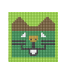 8-bit pixel カステラ猫（個別スタンプ：30）