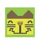 8-bit pixel カステラ猫（個別スタンプ：32）