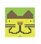 8-bit pixel カステラ猫（個別スタンプ：33）