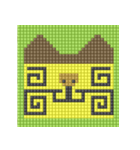 8-bit pixel カステラ猫（個別スタンプ：34）