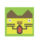 8-bit pixel カステラ猫（個別スタンプ：36）