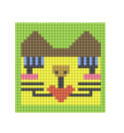 8-bit pixel カステラ猫（個別スタンプ：37）