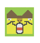 8-bit pixel カステラ猫（個別スタンプ：40）