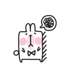 Happy bunny＆cat（個別スタンプ：6）