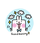 Happy bunny＆cat（個別スタンプ：8）