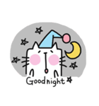 Happy bunny＆cat（個別スタンプ：9）