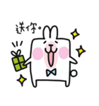 Happy bunny＆cat（個別スタンプ：18）