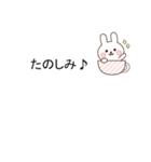 吹き出しに小さいうさぎ（個別スタンプ：14）