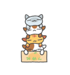 箱ねこ[みかん]（個別スタンプ：34）