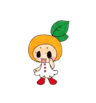 愛媛生まれの妖精みかんちゃん その①（個別スタンプ：15）