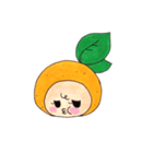愛媛生まれの妖精みかんちゃん その①（個別スタンプ：17）