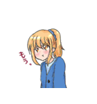 colorful girlsスタンプ（個別スタンプ：3）