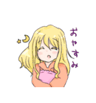colorful girlsスタンプ（個別スタンプ：7）