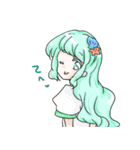 colorful girlsスタンプ（個別スタンプ：19）