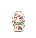 colorful girlsスタンプ（個別スタンプ：36）