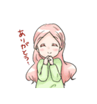 colorful girlsスタンプ（個別スタンプ：40）