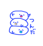 青ペンイラスト  アザラシ編（個別スタンプ：8）