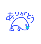 青ペンイラスト  アザラシ編（個別スタンプ：31）